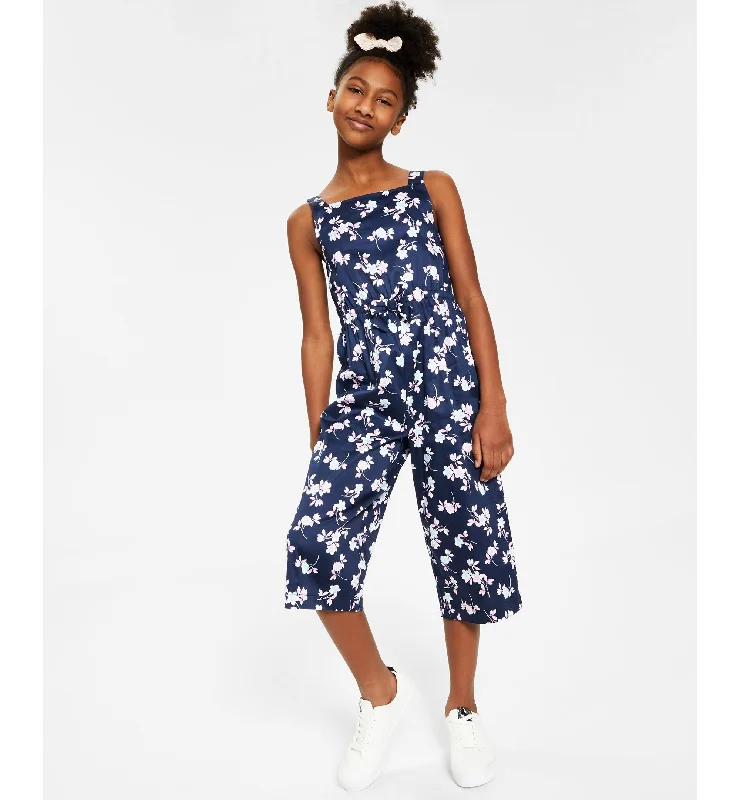 Season Finale Sale Charter Club Mommy Me Big Girls Floral Print Jumpsuit