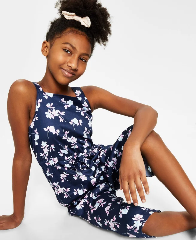 Major Savings Charter Club Mommy & Me Little Girls' Floral-Print Cropped Jumpsuit