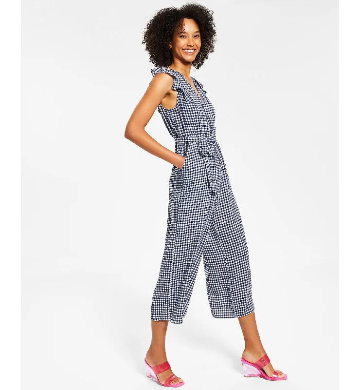 Special Price Charter Club Petite Gingham Jumpsuit
