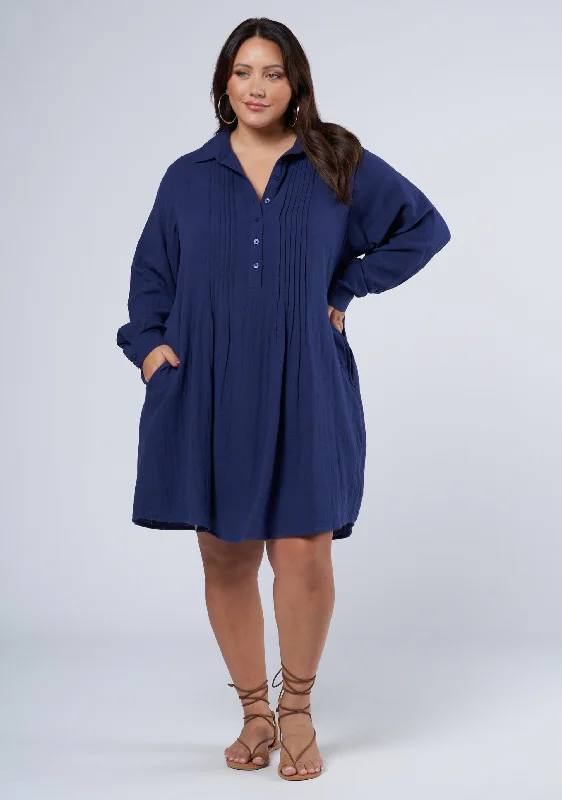 Closeout Colby Cotton Smock Dress