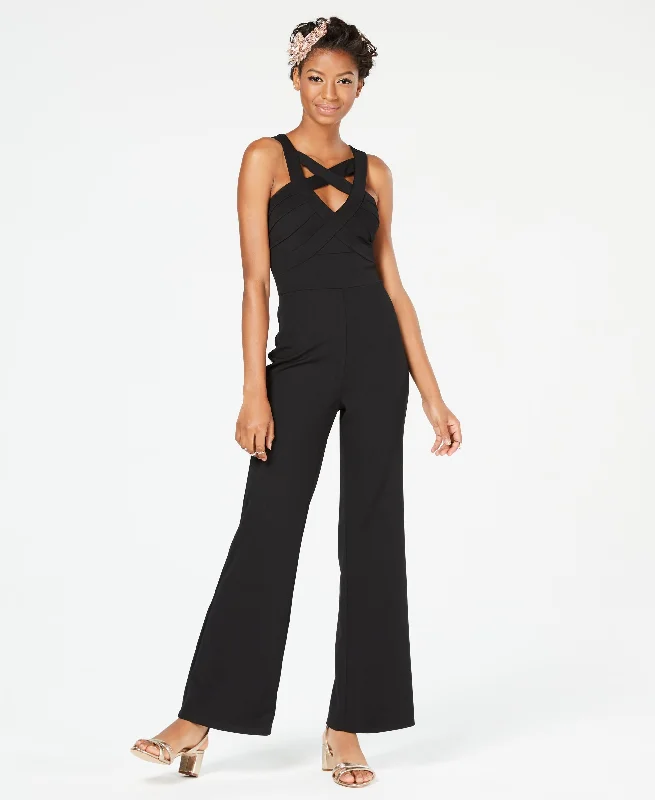 Low Prices Crystal Doll Crisscross Cutout Jumpsuit