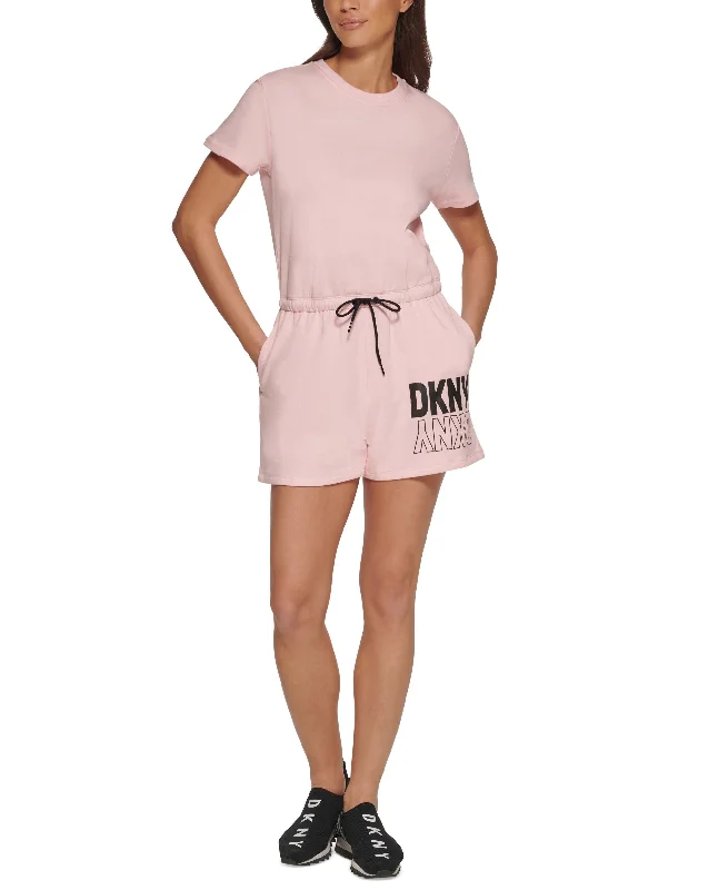 Markdowns DKNY Sport Womens Flip Reflect Logo Romper