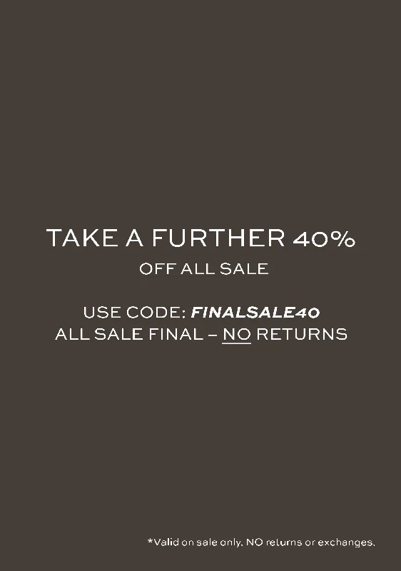 Price Rollback 40% OFF ALL SALE - FINAL SALE