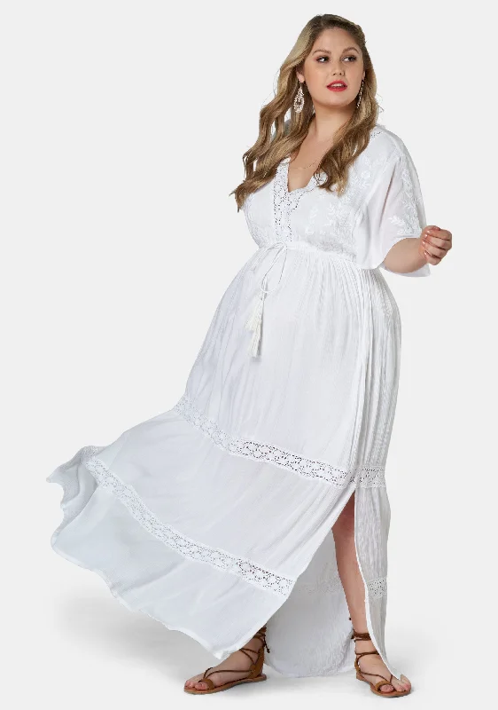 Extra Savings Floating Clouds Maxi Dress