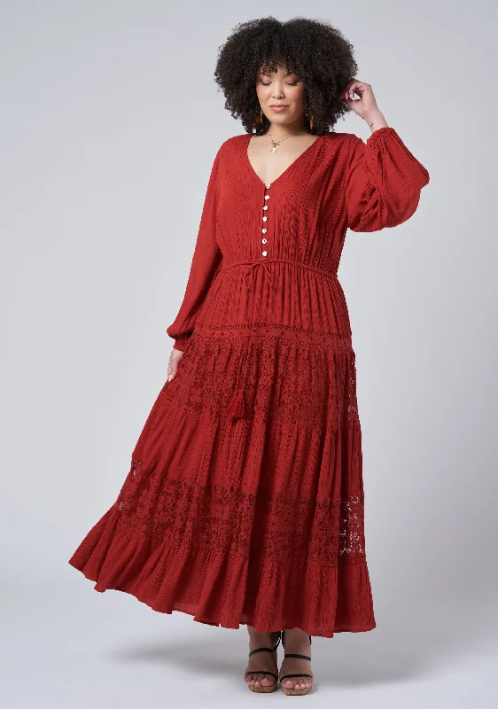 Bonus Savings Free Lace Maxi Dress