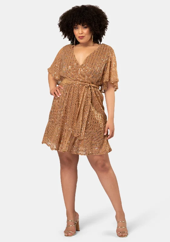 Markdown Madness Glow Frill Hem Mini Dress
