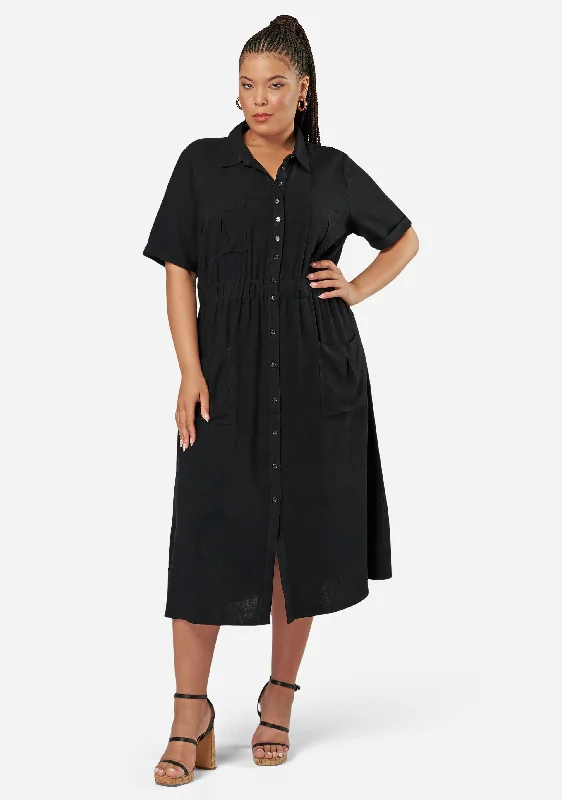 Flash Deals Gone Rogue Midi Shirt Dress