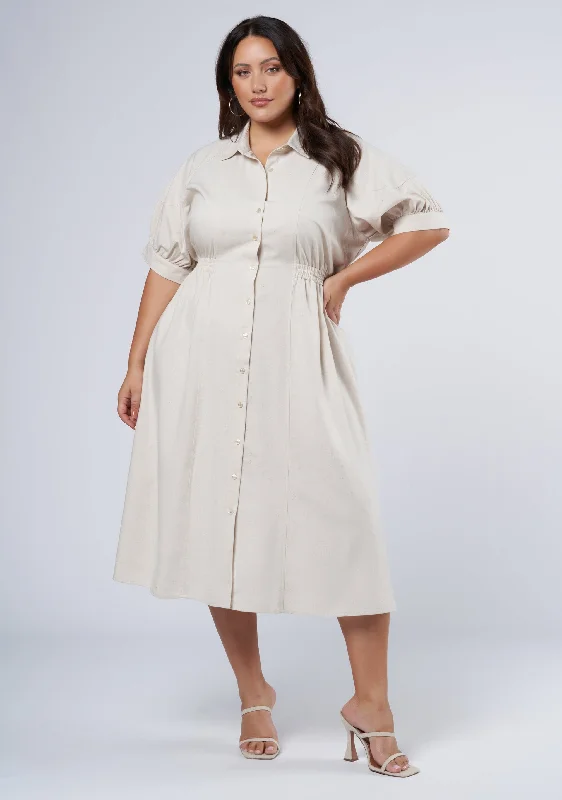 Price Break Grace Midi Shirt Dress
