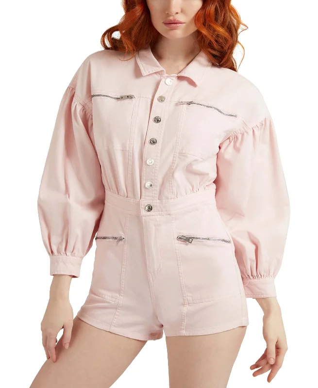Super Sale Guess Womens Anika Blouson Sleeve Romper