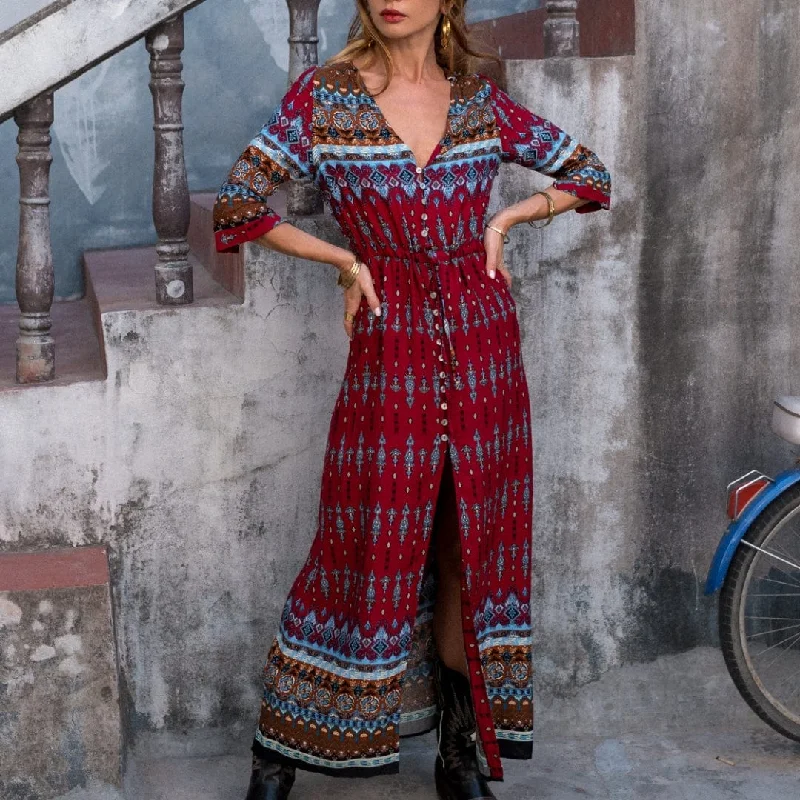 Year-End Sale Gypsy Moon Tunic Maxi Dress