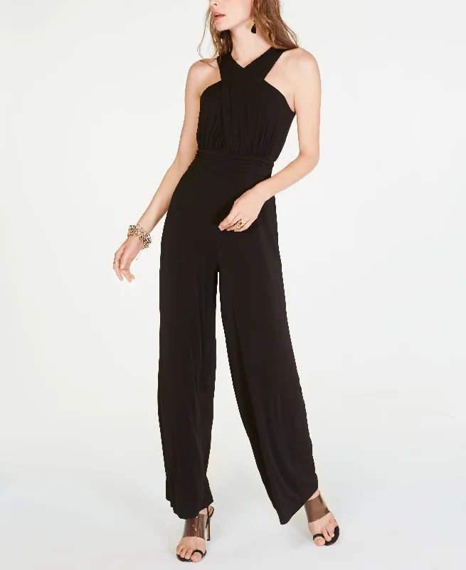 Mega Sale Halter Neck Wide Leg Jumpsuit