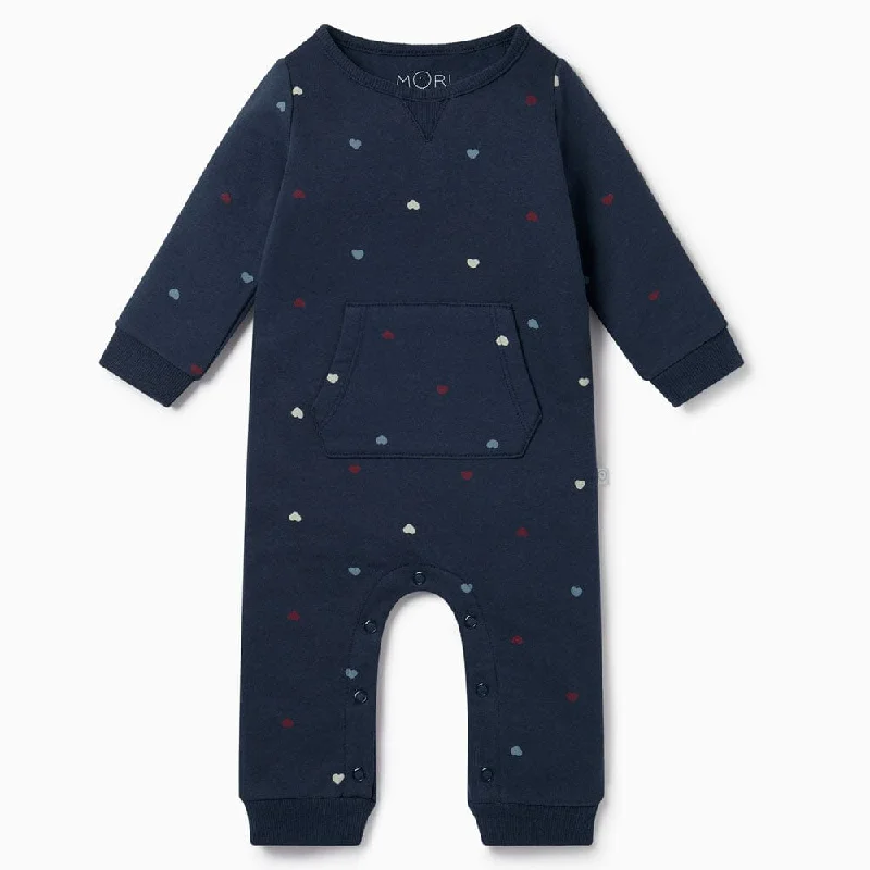 Markdown Madness Hearts Kangaroo Pocket Jumpsuit