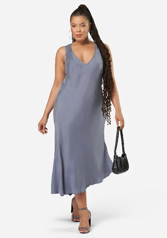 Shop and Save Hell & Back Asymmetric Midi Dress