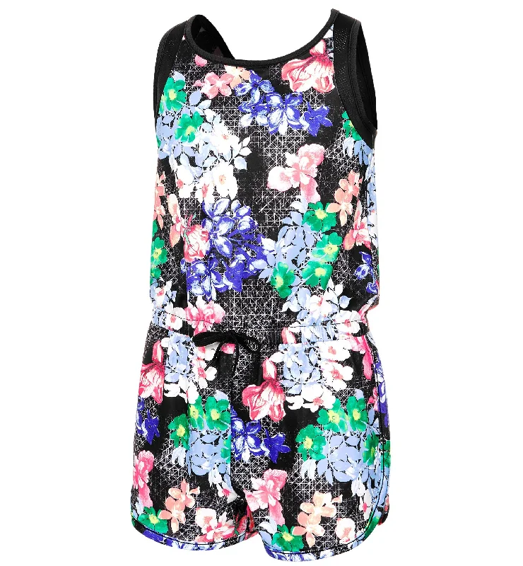 Instant Savings Ideology Mesh Trim Romper Big Girls