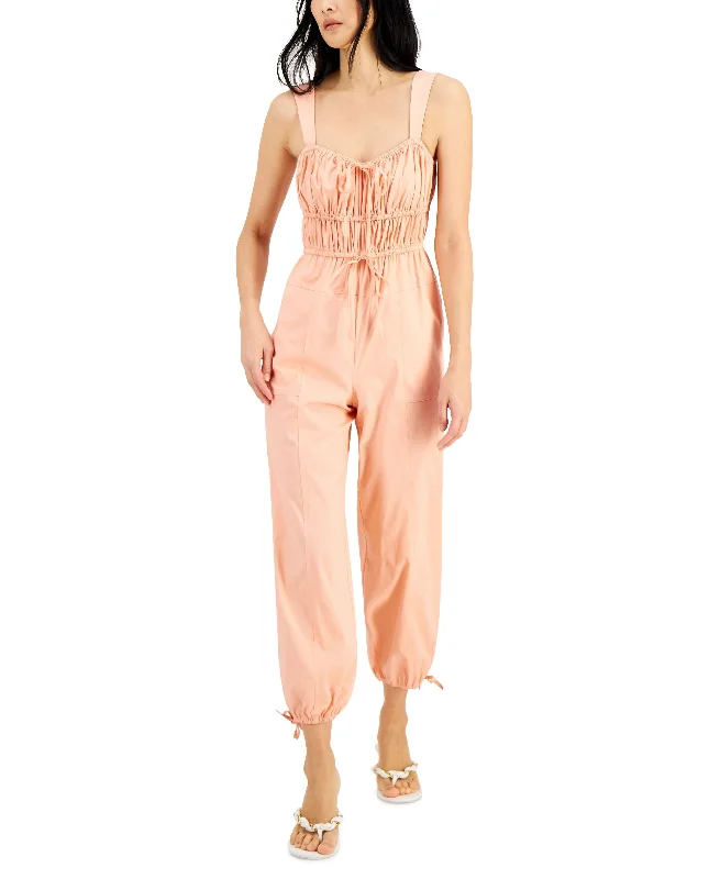 Online Only INC International Concepts Petite Ruched Jumpsuit