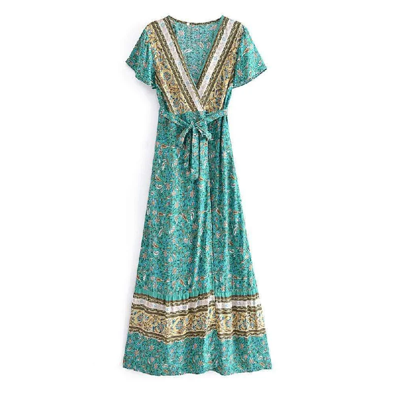 Limited Time Discount Jacinda Vintage Floral Maxi Dress