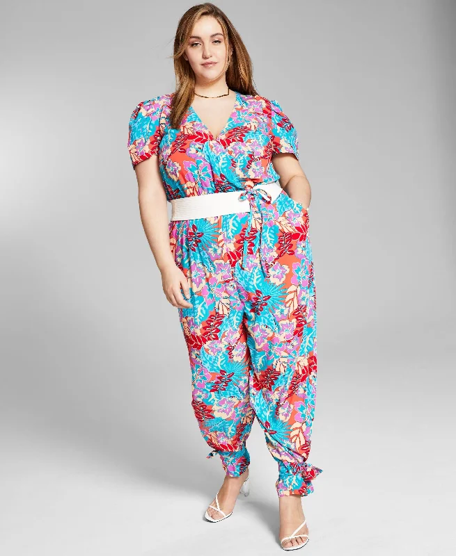 Final Sale Jeannie Mai X Inc Plus Size Printed Jumpsuit