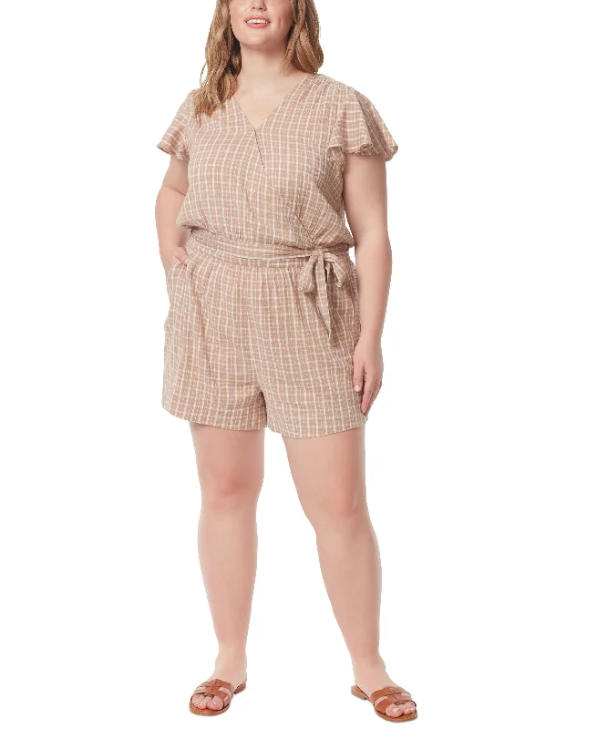 The Best Prices Jessica Simpson Trendy Plus Cotton Ilona Wrap Romper