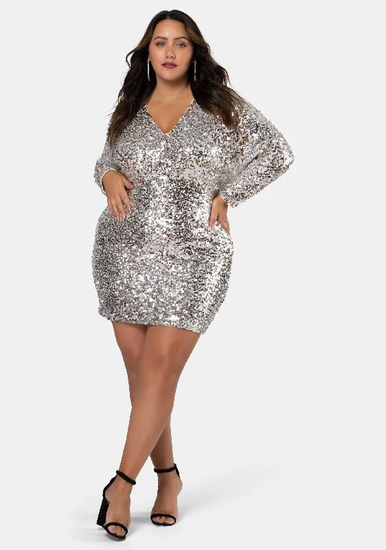 Closeout Jiggle Jiggle Sequin Dress