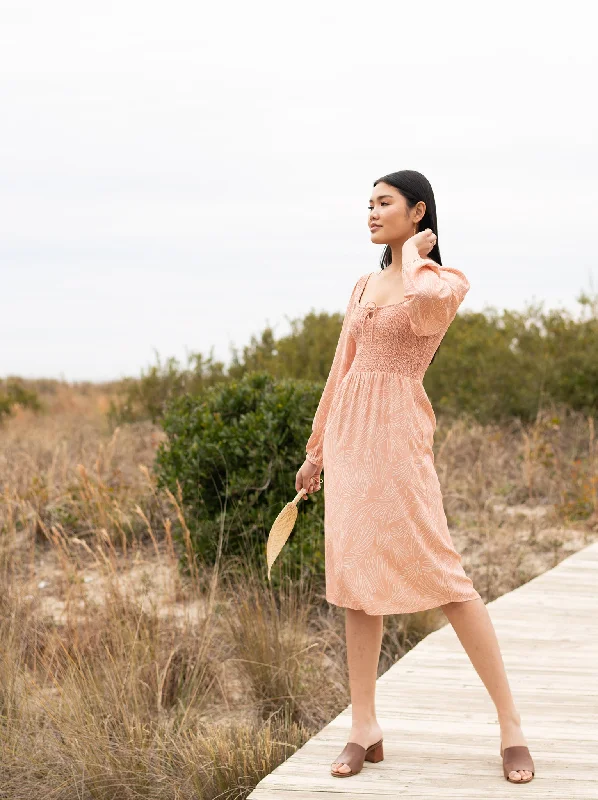 New Arrival Joyce Smocked Midi Dress