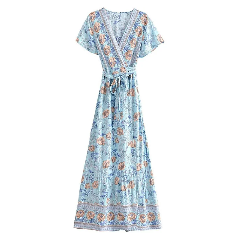 Mega Sale Judith Wrap Maxi Dress