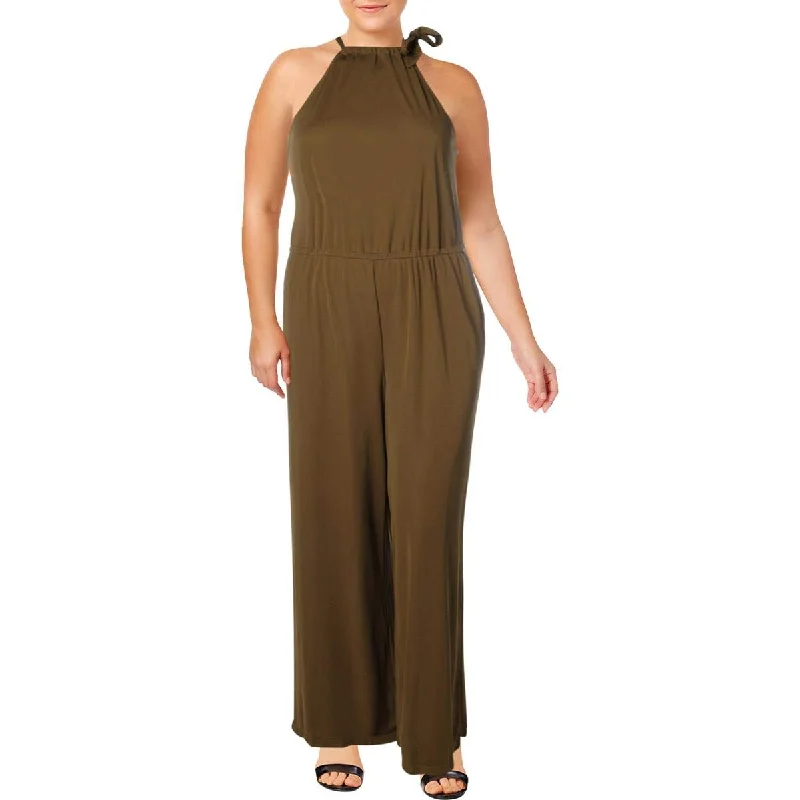 Overstock Lauren Ralph Lauren Tie Neck Halter Jumpsuit