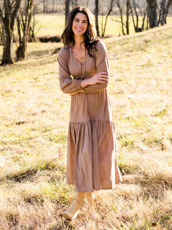 Act Now Leia Tiered Flowy Maxi Dress