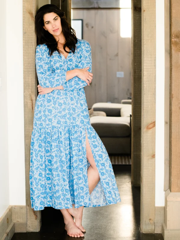 Blue Blooming Floral