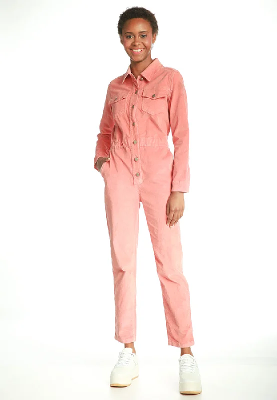 Special Buy Lightweight Utility Button Jumpsuit