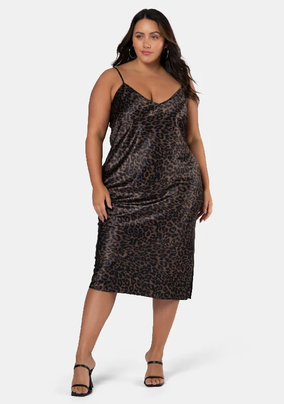 Savings Alert Logic Print Slip Dress