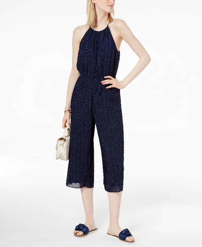 Stock Up and Save Maison Jules Pleated Cropped Jumpsuit