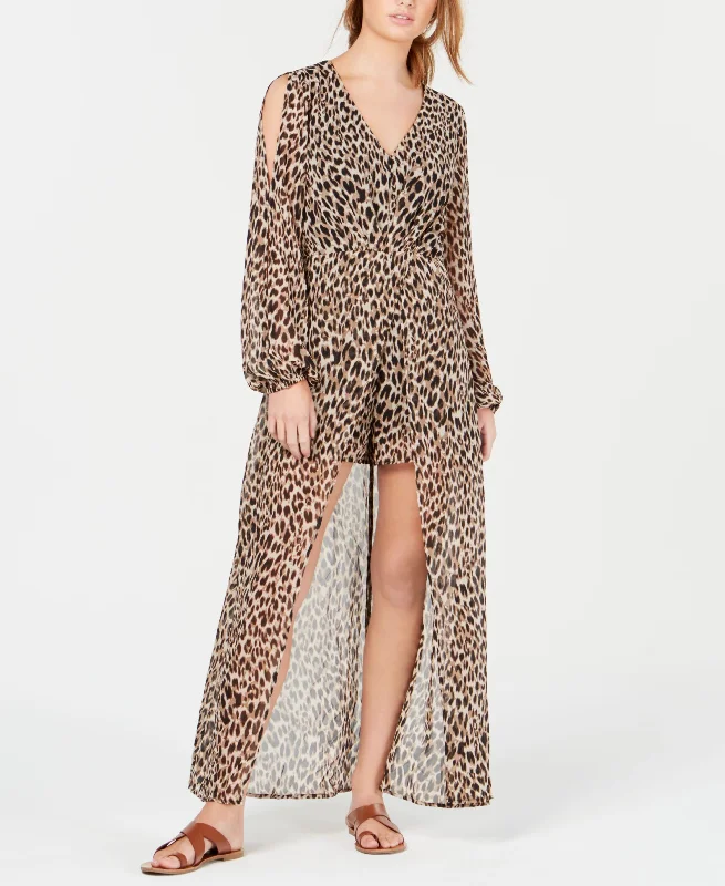 Unbeatable Prices Material Girl Juniors Animal Print Walk Through Romper