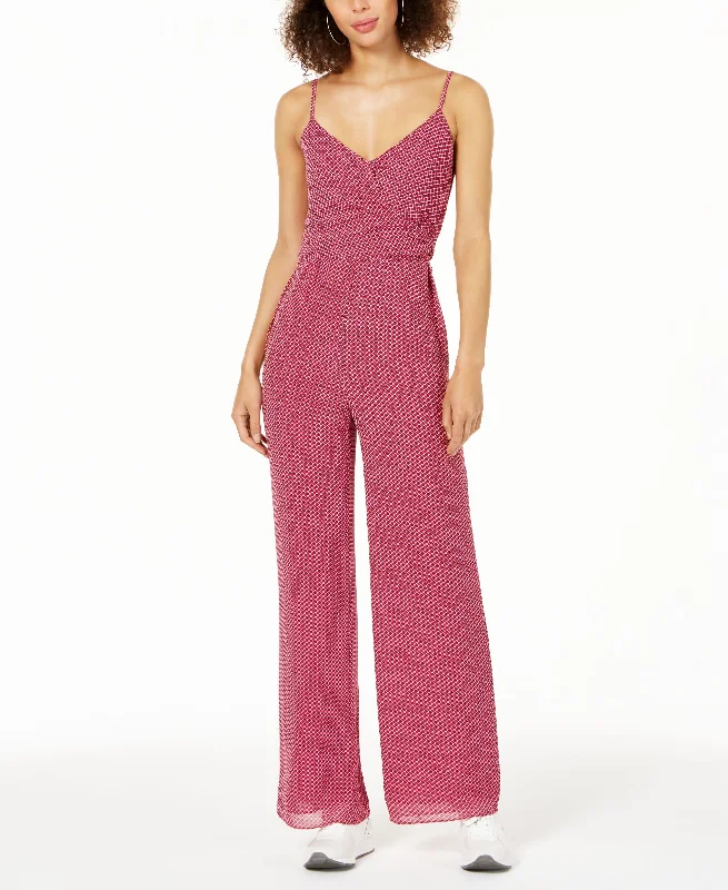 Shop and Save Michael Michael Kors Dotted Wide Leg Jumpsuit