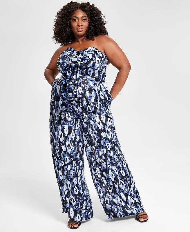 Loyalty Reward Nina Parker Trendy Plus Size Strapless Jumpsuit
