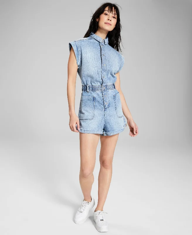 Act Fast Now This Womens Denim Romper