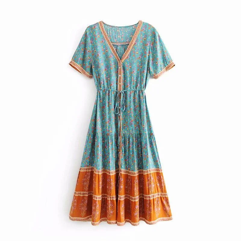 Doorbuster Deal Playful Chic Gypsy Midi Sundress