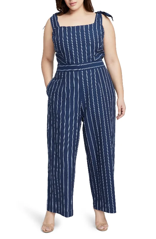 Don't Wait Rachel Rachel Roy Stripe Linen & Cotton Jumpsuit