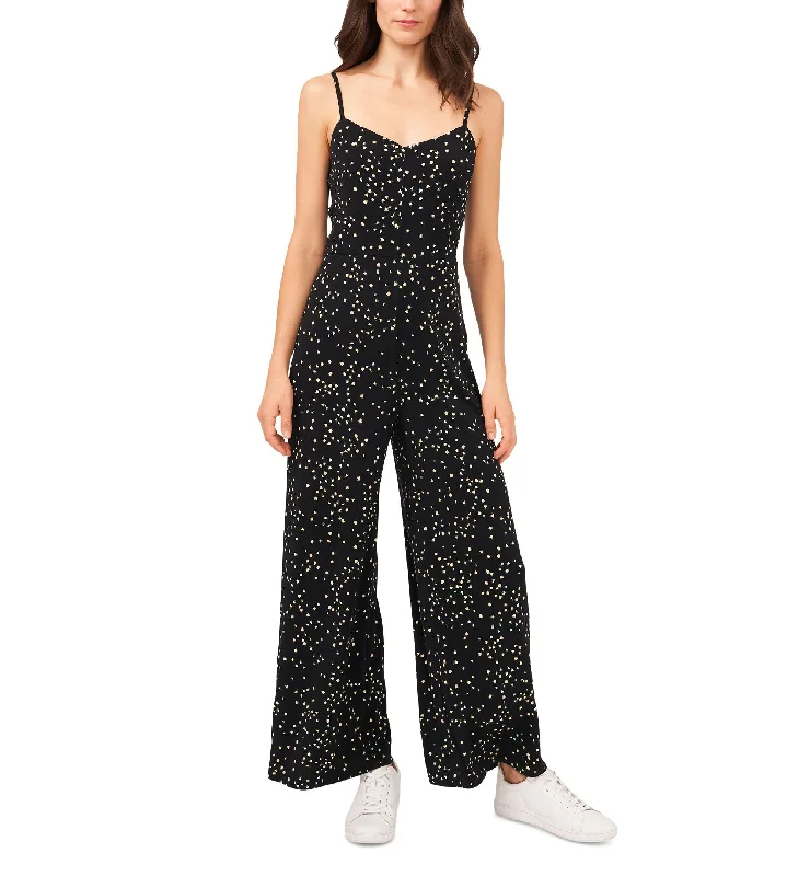 Final Markdown Riley Rae Sleeveless Ditsy Floral Print Jumpsuit