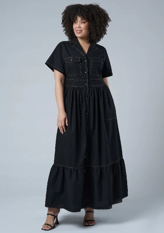 Final Sale Running Circles Maxi Dress