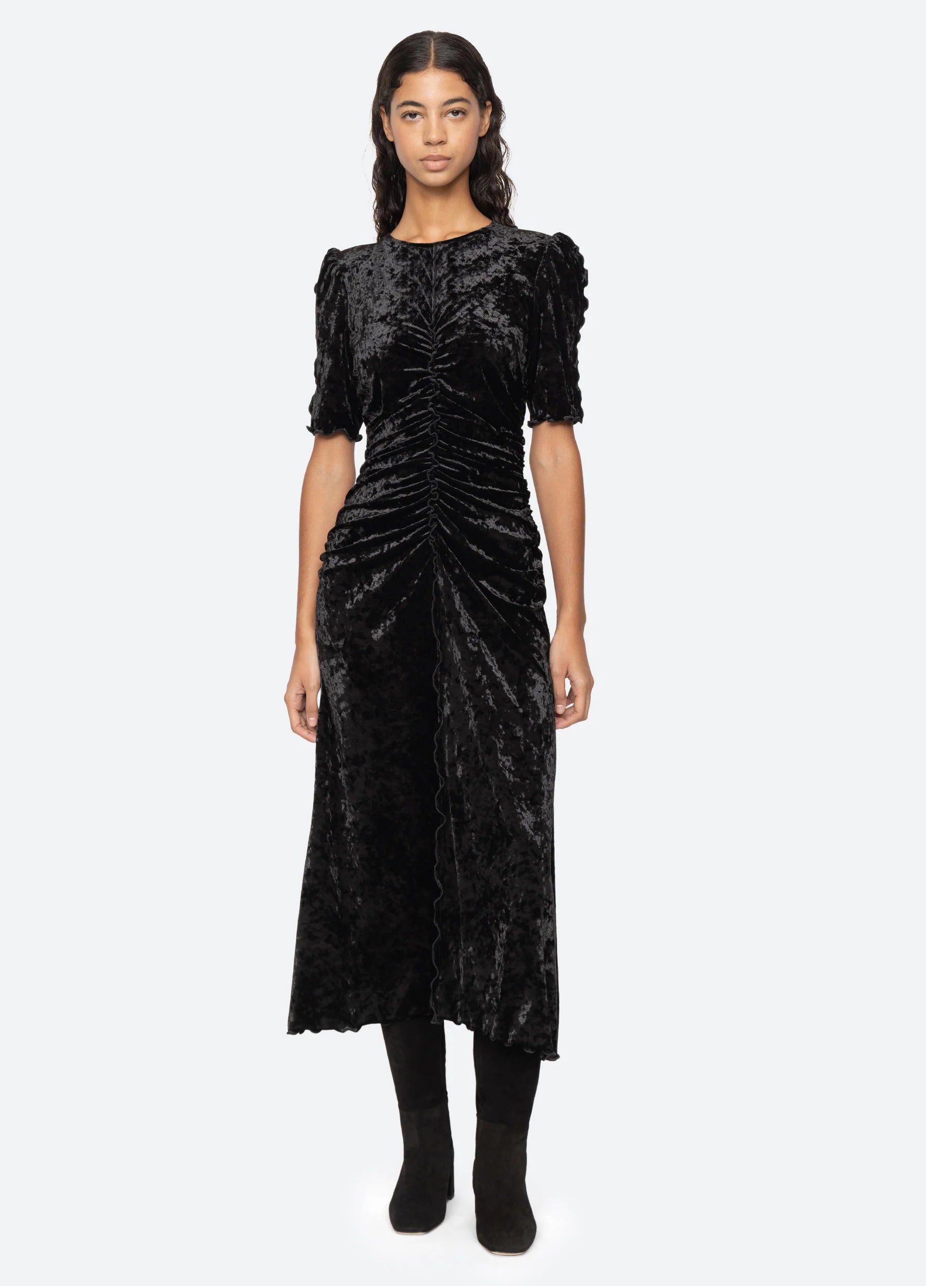 Loyalty Reward Cailyn Crushed Velvet Dress