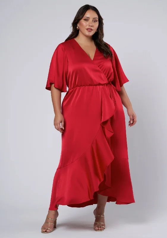 Unmissable Offer Smouldering Wrap Maxi Dress
