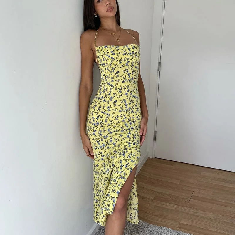 Online Only Soulful Serenade Split Midi Dress