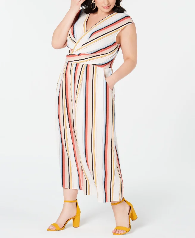 Year-End Sale Speechless Plus Size Surplice Jumpsuit