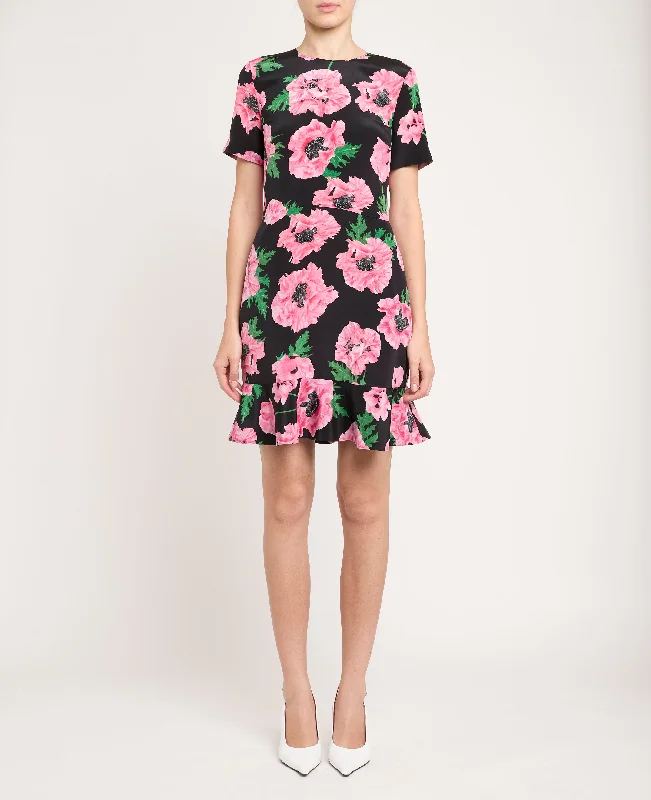 Savings Alert Iconic Poppy Print Mini Dress