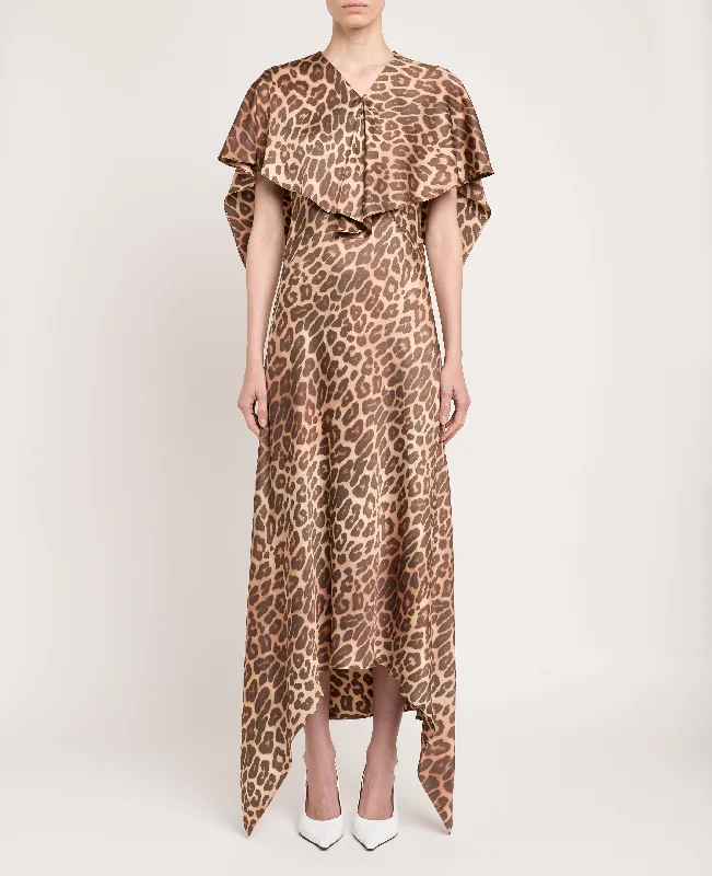 Limited Edition Leopard Print Midi Dress
