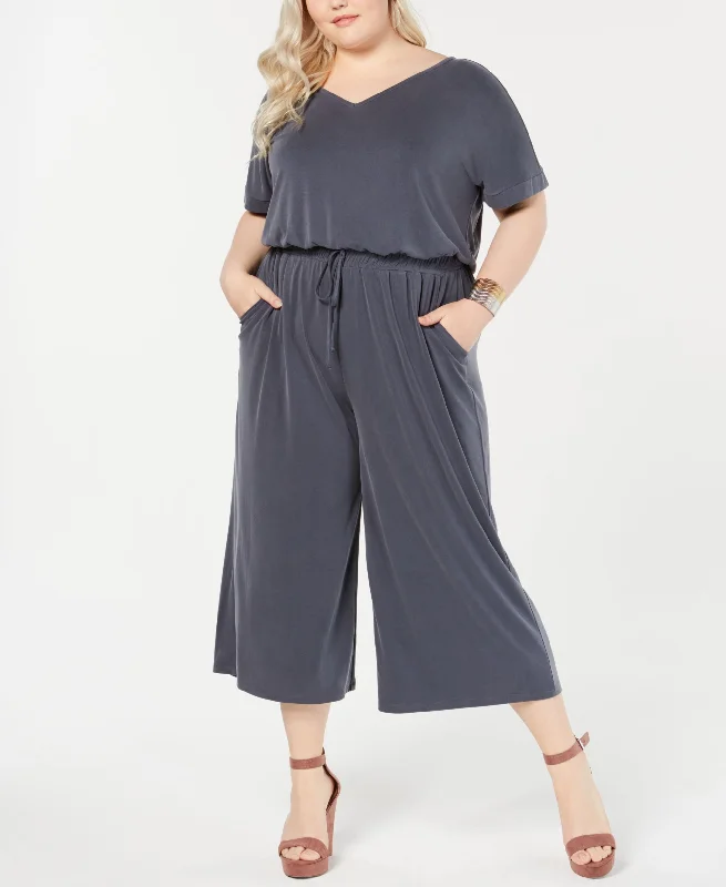 Blowout Sale Style & Co Plus Size Cropped Knit Jumpsuit