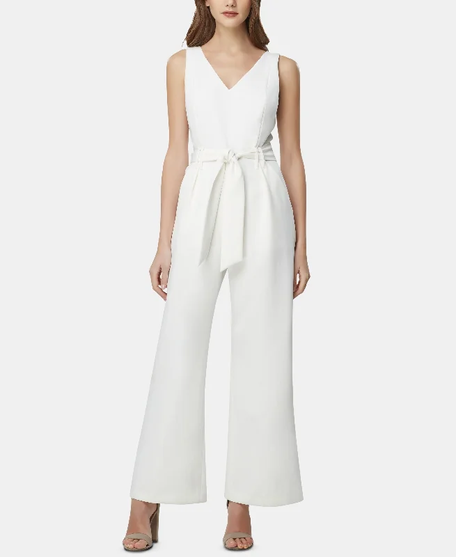 Savings Alert Tahari Asl Tie Waist Wide Leg Jumpsuit