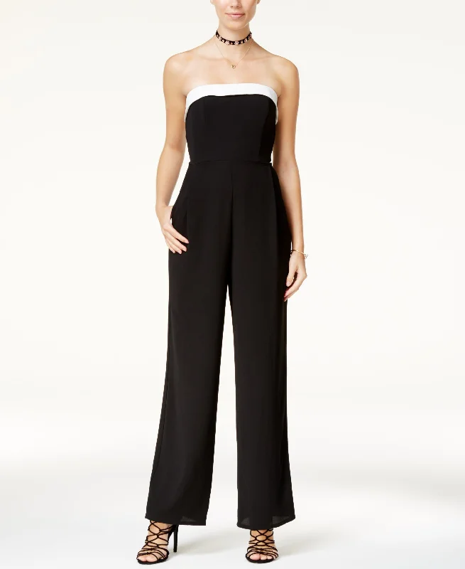Price Meltdown Teeze Me Juniors Strapless Bow Detail Jumpsuit