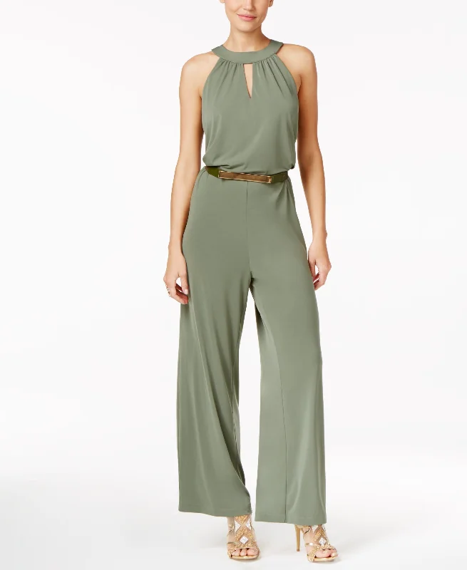 Price Drop Thalia Sodi Belted Wide Leg Jumpsuit