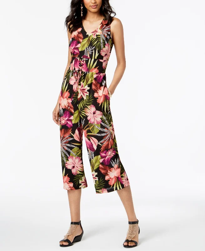 Today’s Deal Thalia Sodi Floral Print Cropped Jumpsuit